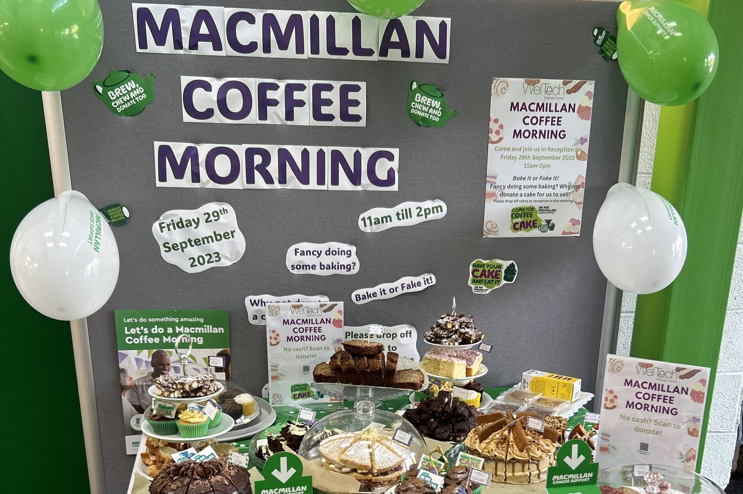 Macmillan coffee morning photo